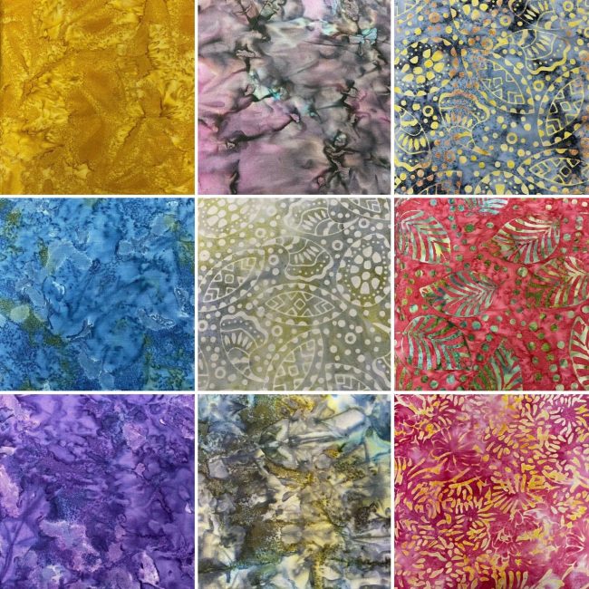 1 Meter Batik Fabric, 100% Cotton, HUGE COLOUR RANGE