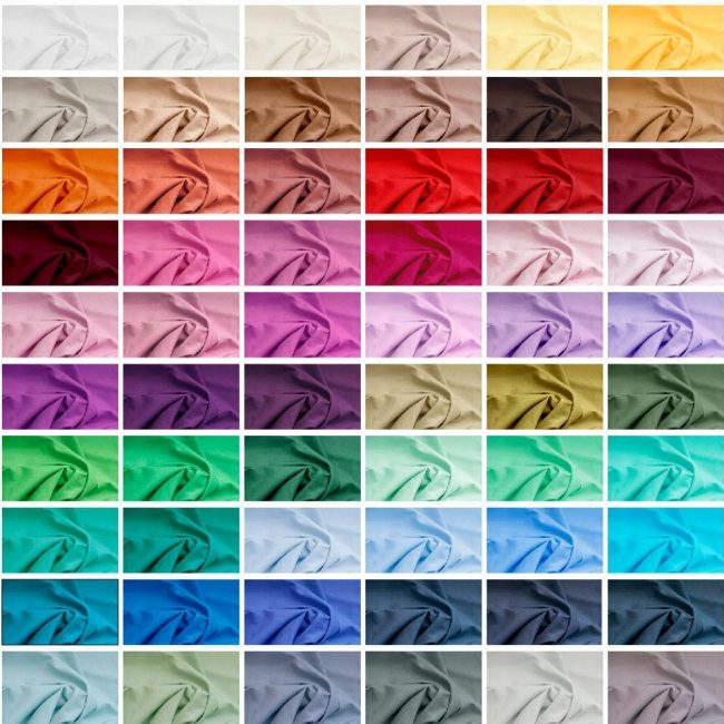 Plain Cotton Fabric, Quilting Cotton, Cotton By The Metre, UK Seller, Cotton Fat Quarters, Embroidery fabric, Patchworking Cotton