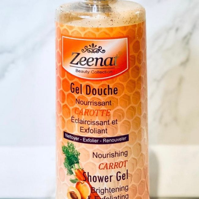 Zeenat Carrot Shower Gel Éclaircissant et exfoliant 1000ml